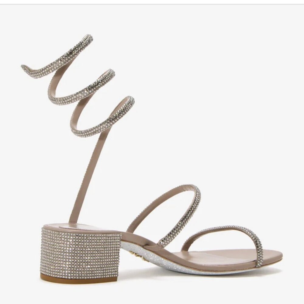 Rene Caovilla Cleo Sandals.  SZ 37 - Picture 2 of 11